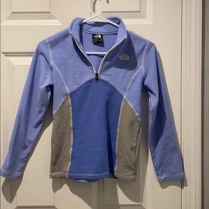 Youth girls NORTH FACE fleece quarter zip